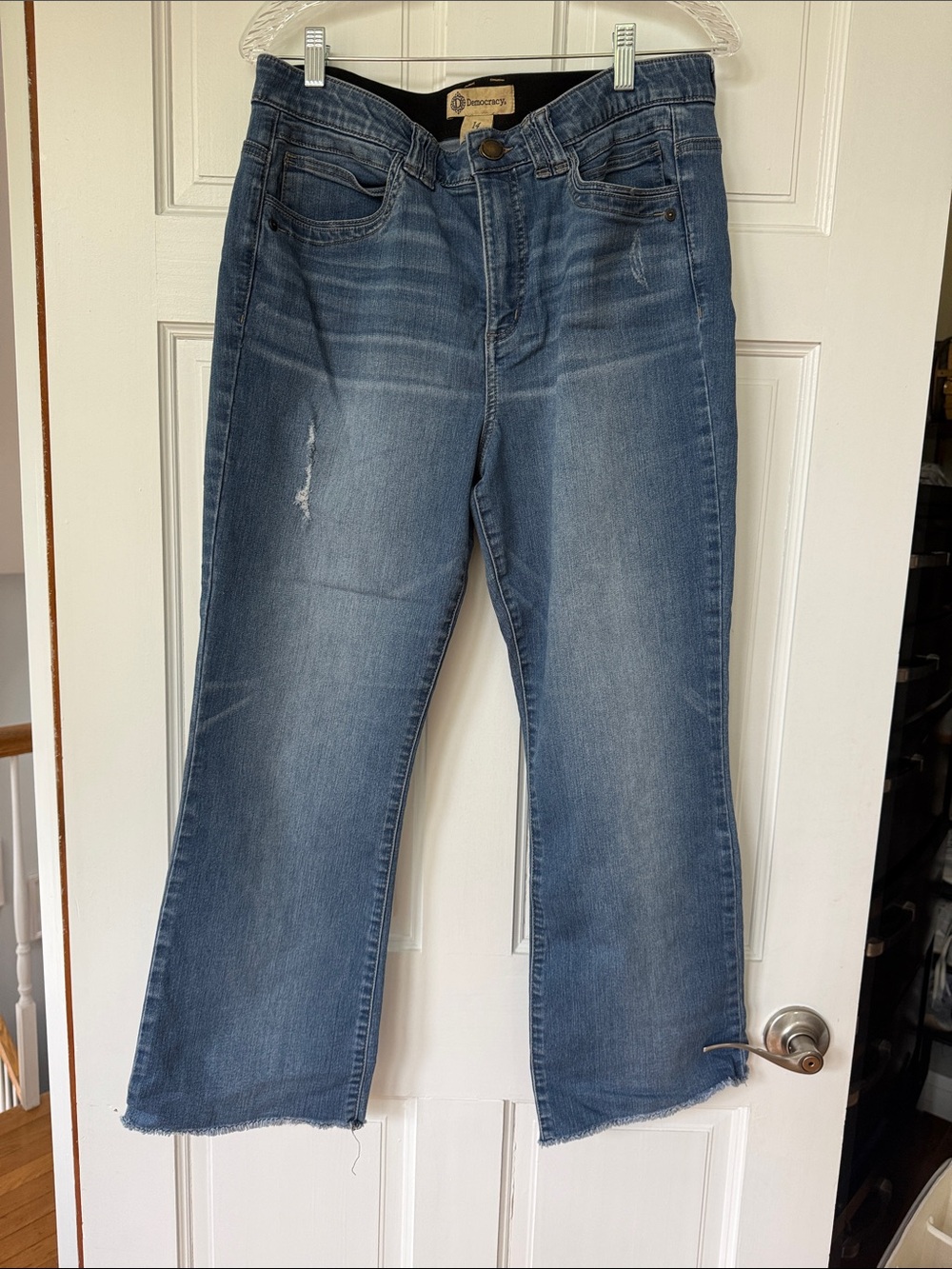 Democracy Wide Leg Jeans in Medium Blue Wash